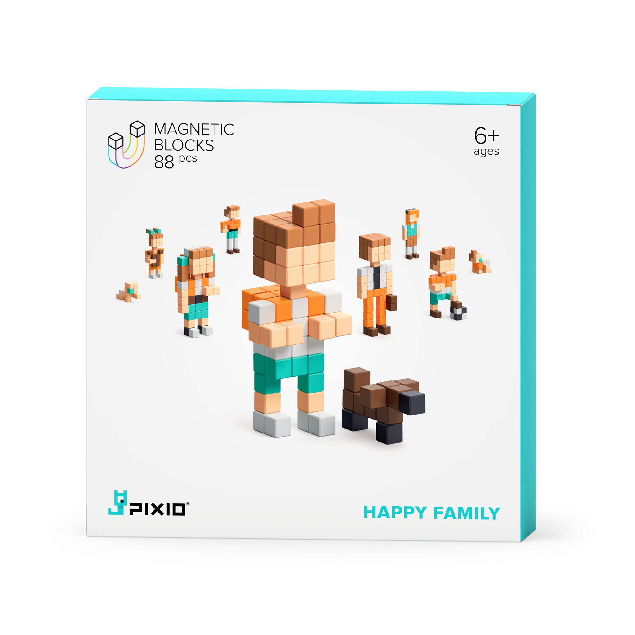 Pixio - Story Happy Family - 88 magneetblokjes
