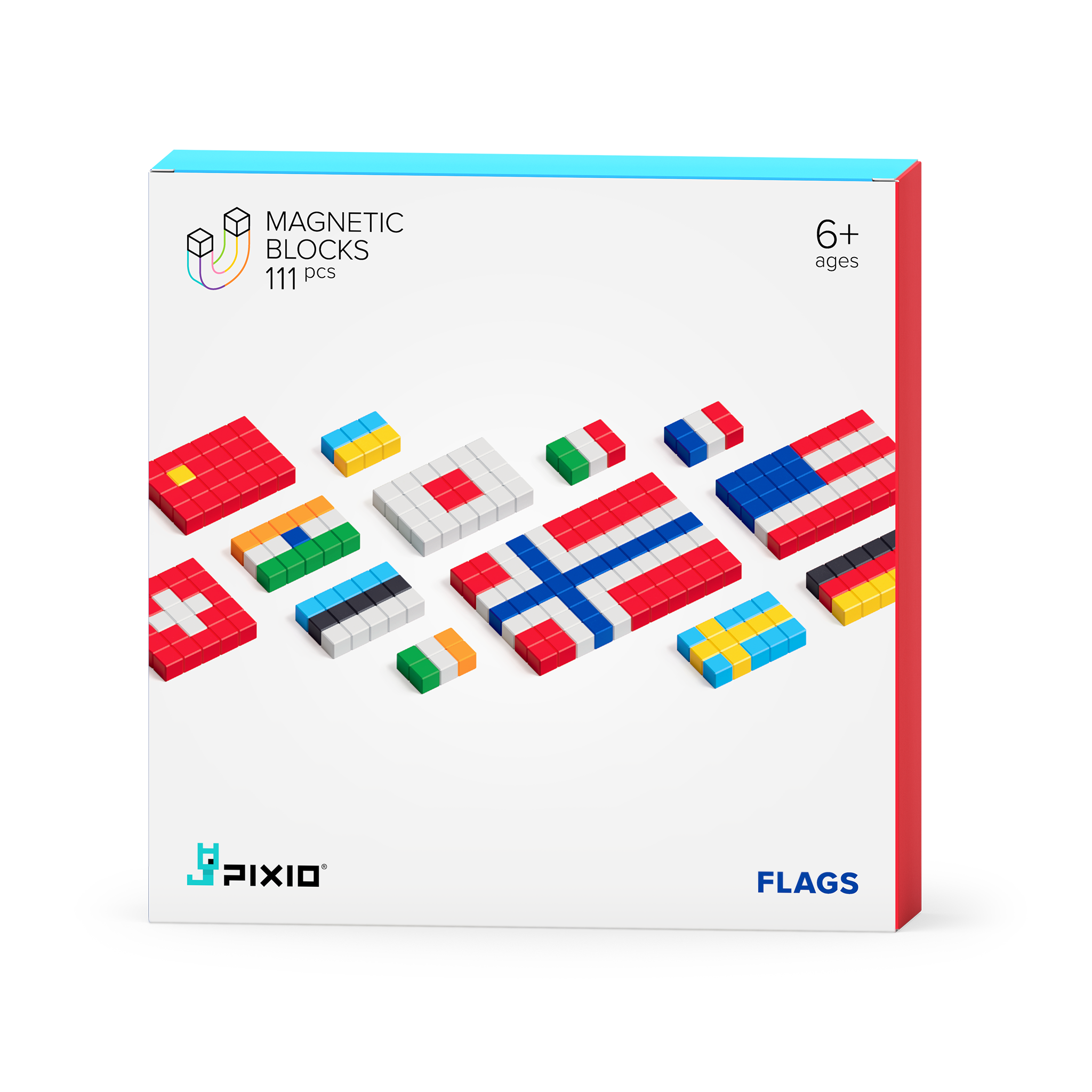 Pixio - Story serie Flags - 111 magneetblokjes