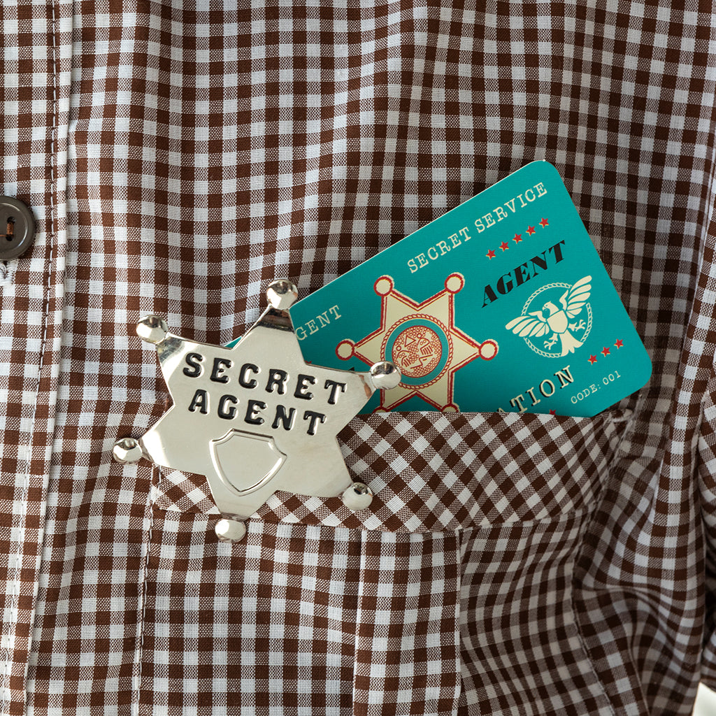 Rex London - Metalen badge en ID-kaart Secret Agent