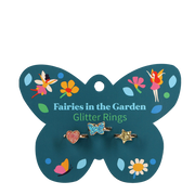 Rex London - Glitter ringen (set van 3) Fairies in the Garden