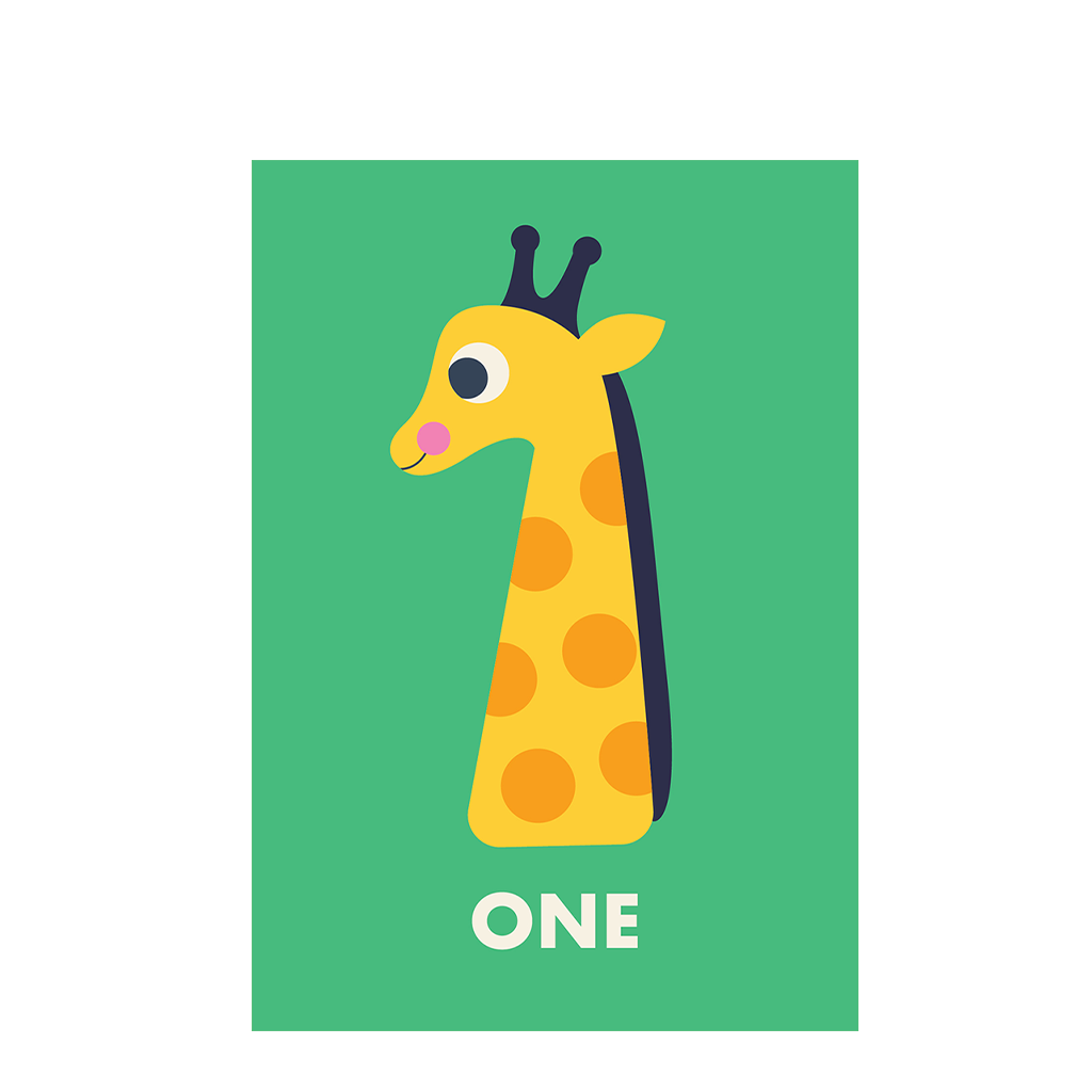 Rex London - Verjaardagskaart Giraffe ONE