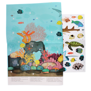 Rex London - Poster met herbruikbare stickers (50x70cm) Koraalrif