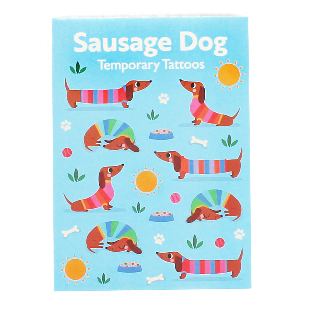 Rex London - Plaktattoos Teckel Sunny Sausage Dog