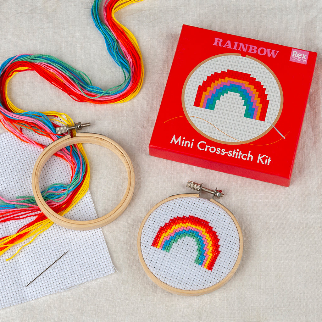 Rex London - Mini Borduurpakket Regenboog