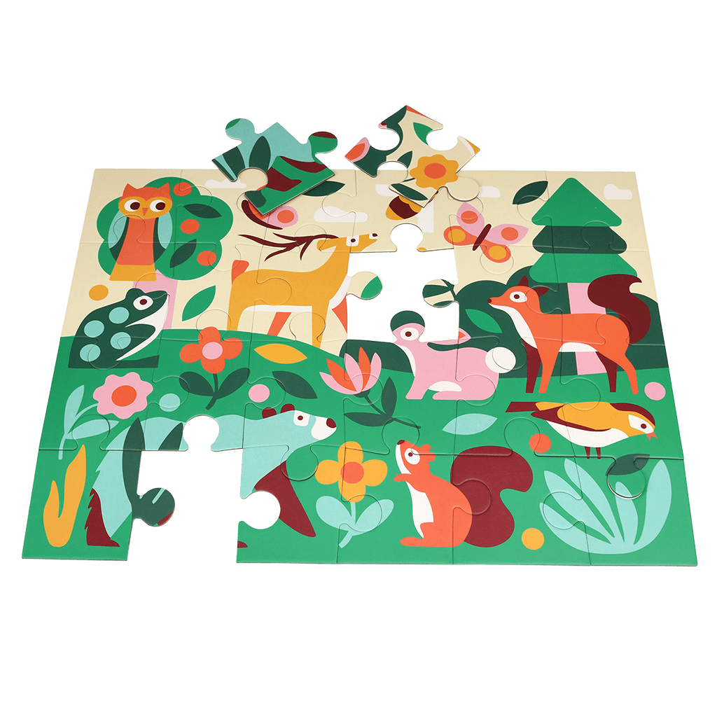 Rex London - Vloerpuzzel Bosdieren (24 stukjes)