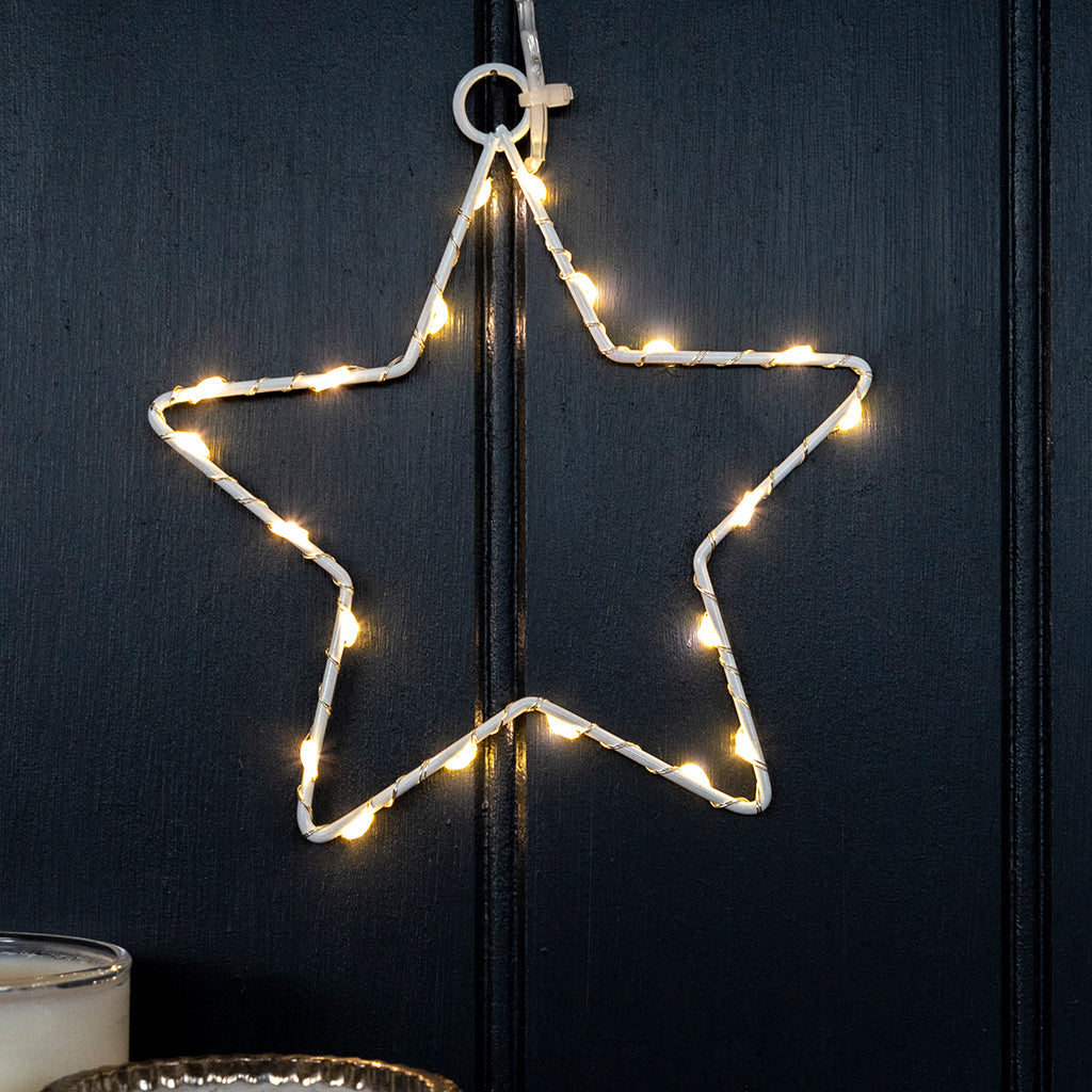Rex London - Kleine metalen ster LED-lamp 14 cm