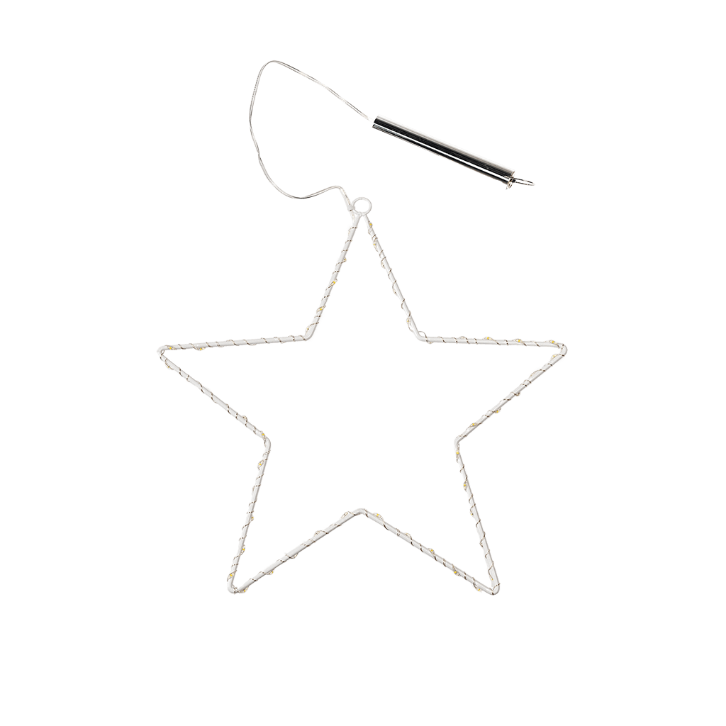 Rex London - Kleine metalen ster LED-lamp 14 cm
