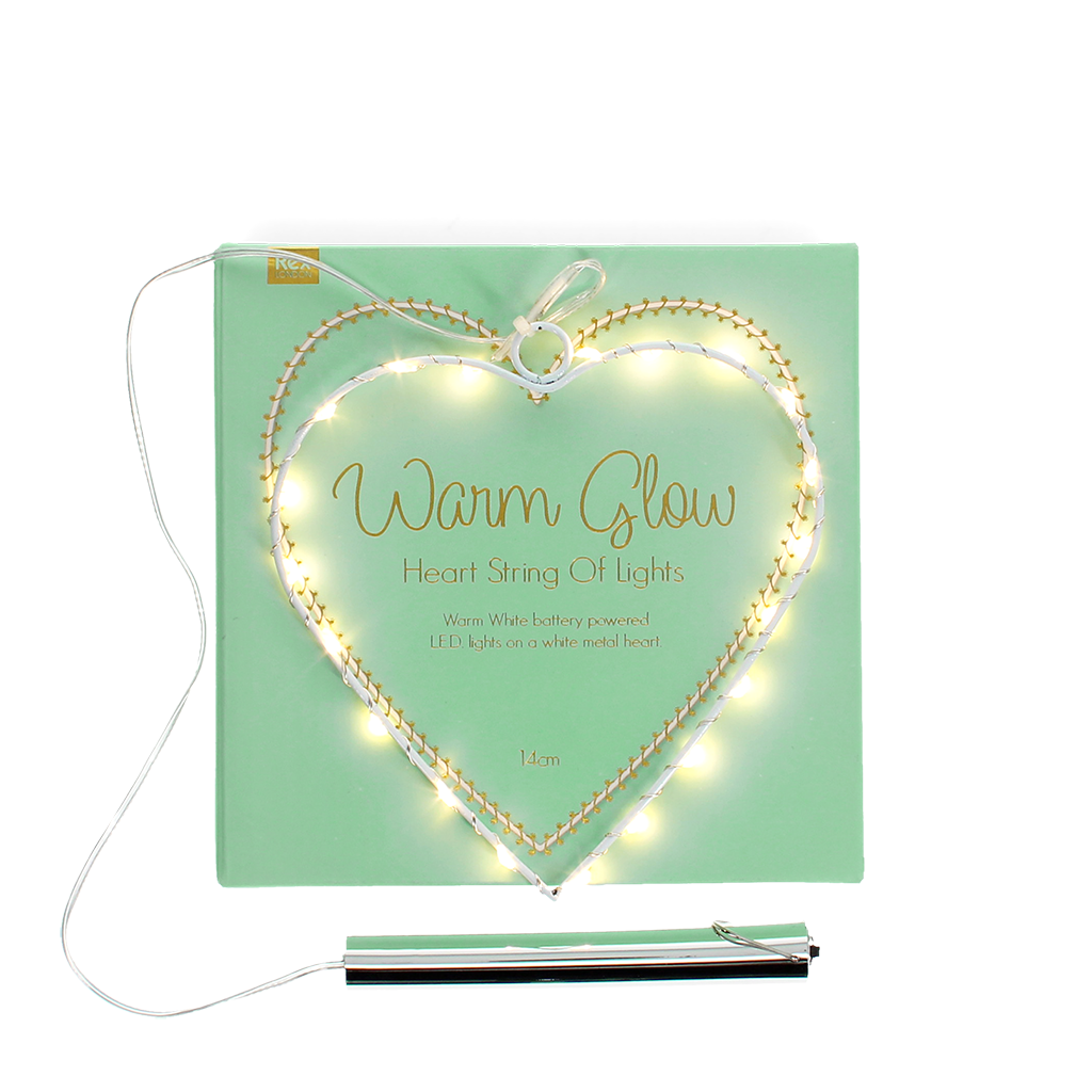 Rex London - Metalen Hart LED Lampje 14 cm
