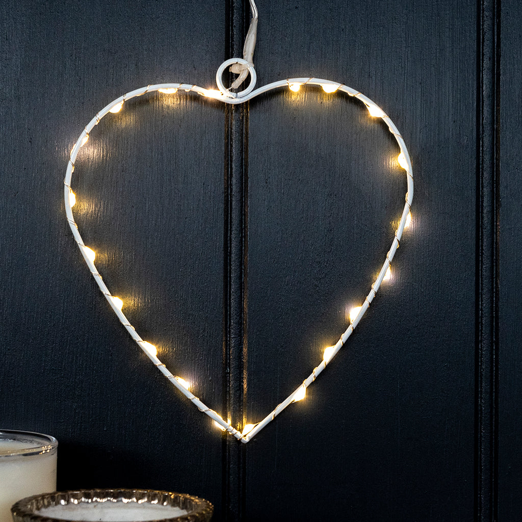 Rex London - Metalen Hart LED Lampje 14 cm