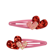 Rex London - Glitter Haarspeldjes Love Hearts (set van 2)