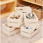 Cosy - Houten Opbergkratten Set van 6