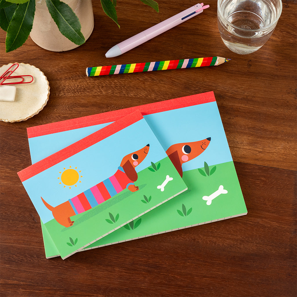 Rex London - A5 notitieboek Sunny Sausage Dog