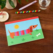 Rex London - A5 notitieboek Sunny Sausage Dog