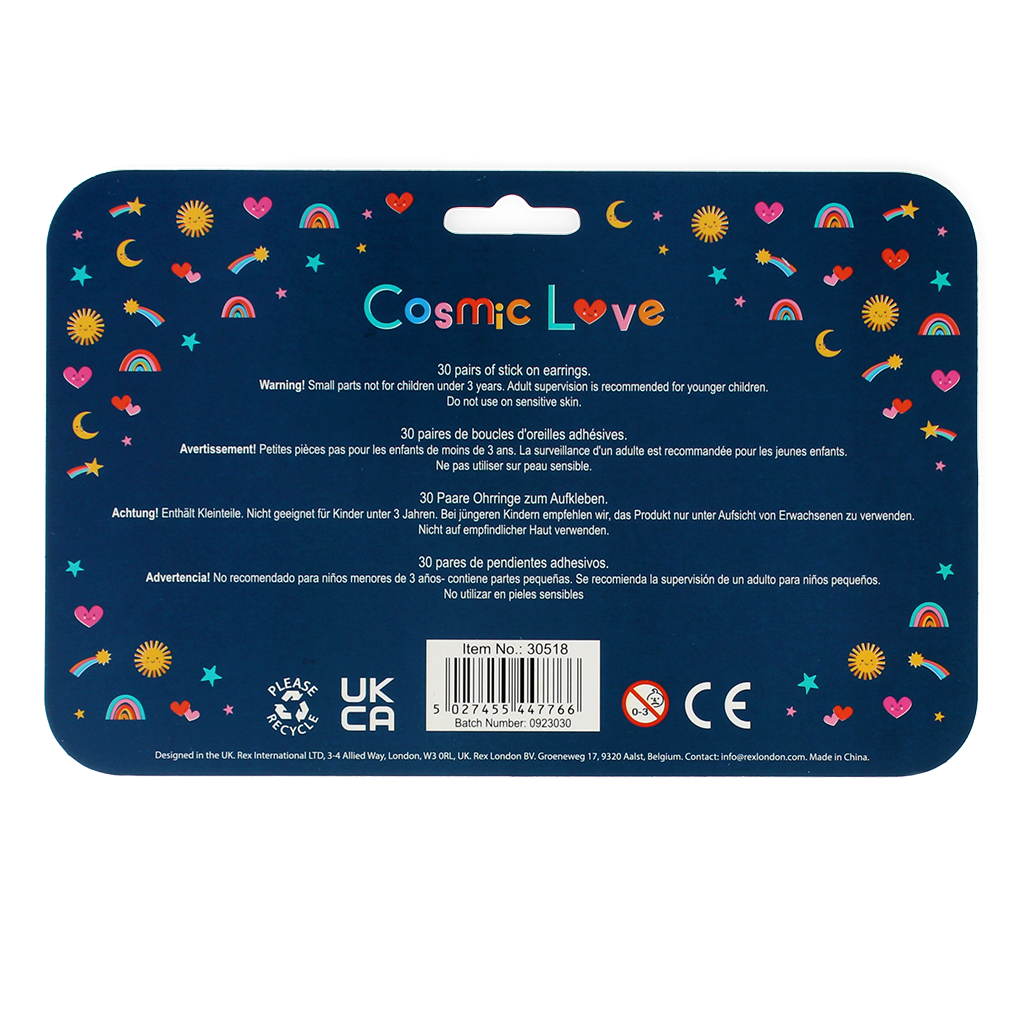 Rex London - Plakoorbelletjes Cosmic Love (30 paar)