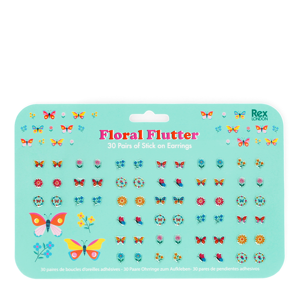 Rex London - Plakoorbelletjes (30 paar) - Floral Flutter