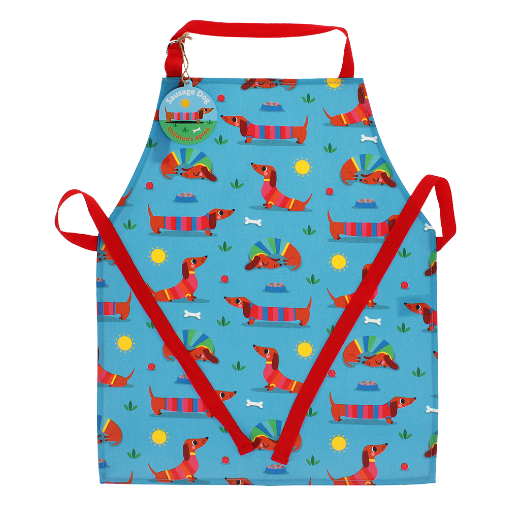 Rex London - Afneembaar Keukenschort Kinderen Sunny Teckel