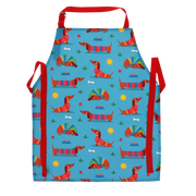 Rex London - Afneembaar Keukenschort Kinderen Sunny Teckel