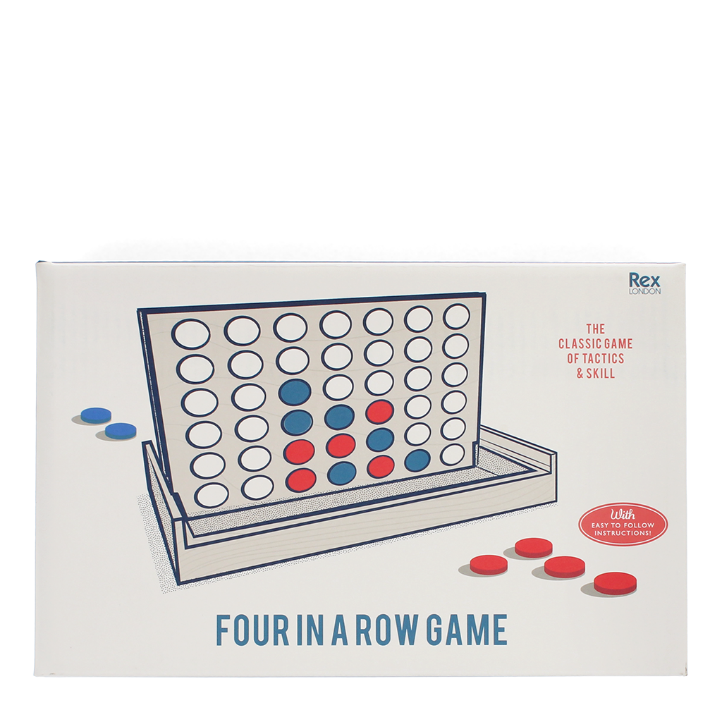 Rex London - Houten Vier Op Een Rij Spel