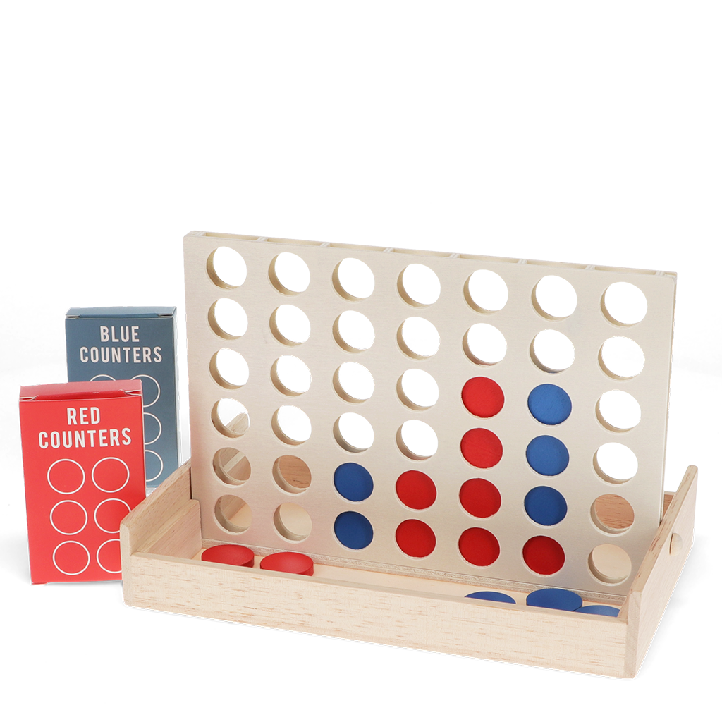 Rex London - Houten Vier Op Een Rij Spel