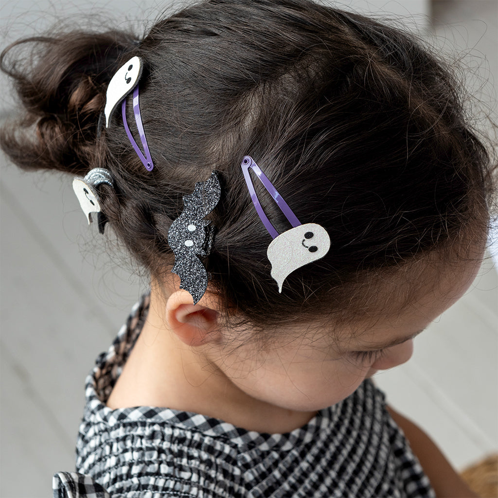 Rex London - Glitter haarspeldjes Spooky (set van 4)