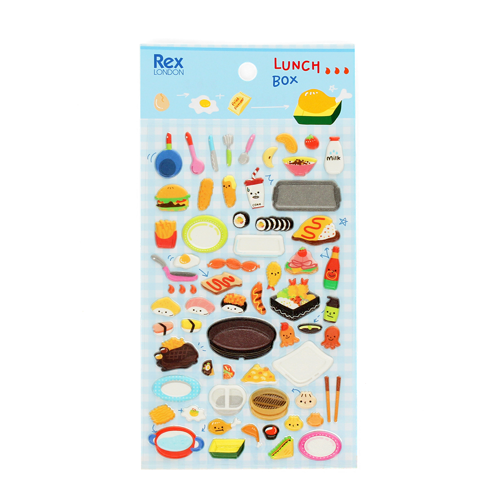 Rex London - 3D Puffy Stickers Lunchbox