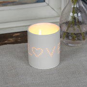 Rex London - Keramiek Waxinelichthouder Love