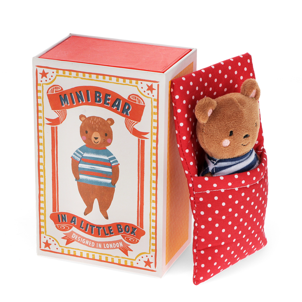 Rex London - Mini Beer in Doosje - knuffel