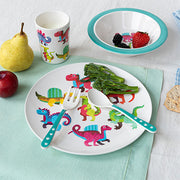 Rex London - Kinderservies Melamine Baby Dino's (5-delig)