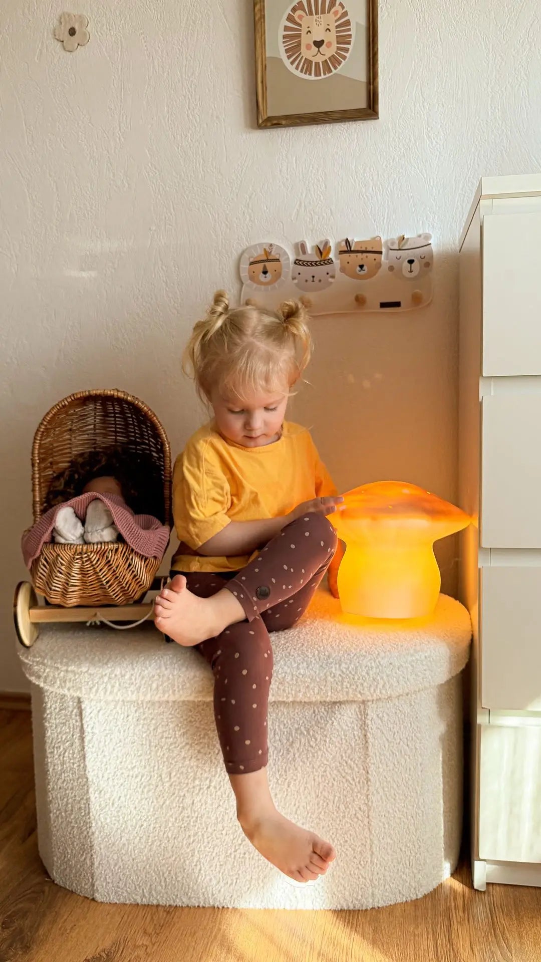 Egmont Toys - Lamp Paddenstoel Goud 29 x 30 cm - Heico
