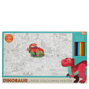 Rex London - Grote Kleurposter met Potloden Baby Dino's