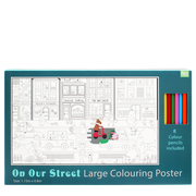 Rex London - Grote Kleurposter met Potloden In Onze Straat