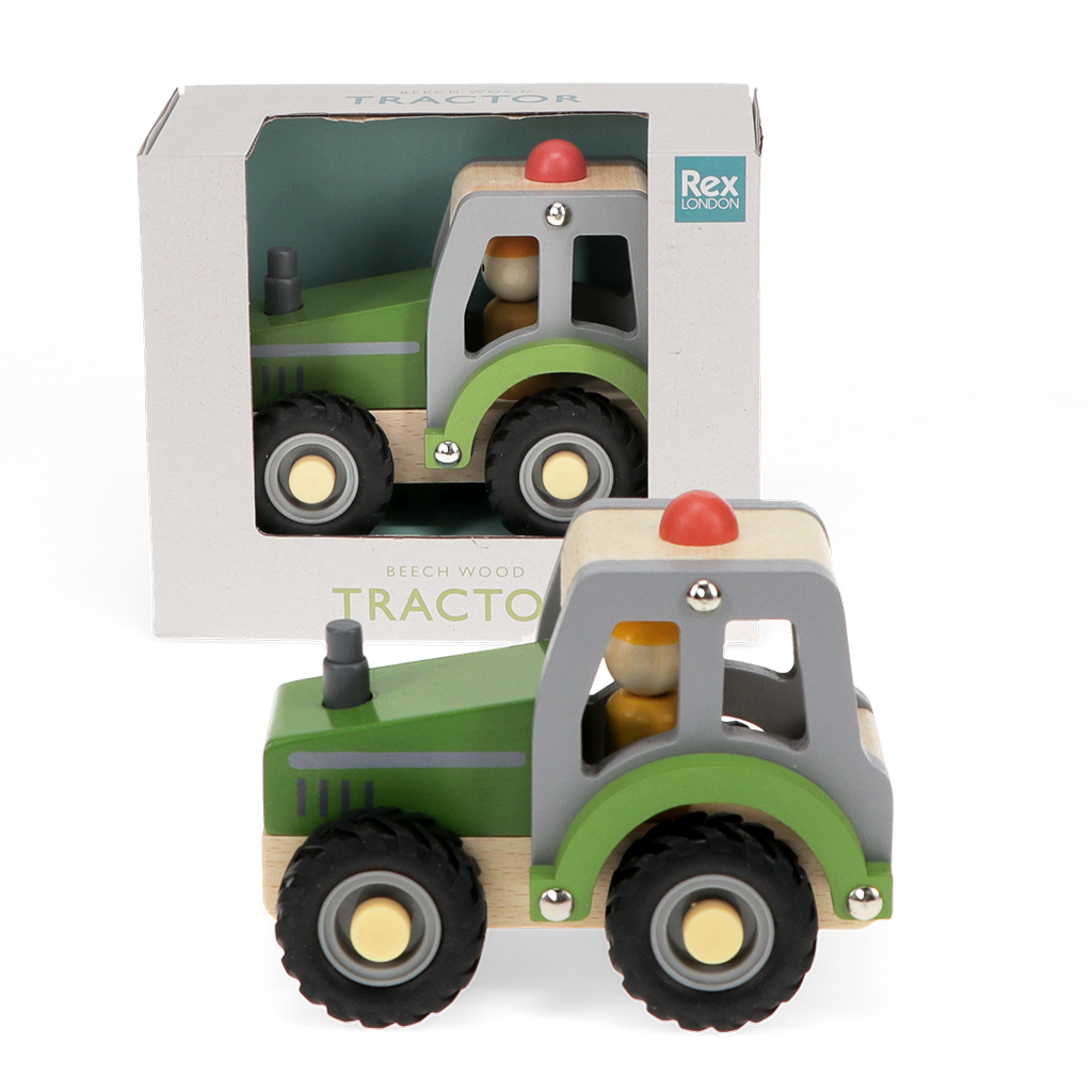 Rex London - Houten Duwtractor Groen
