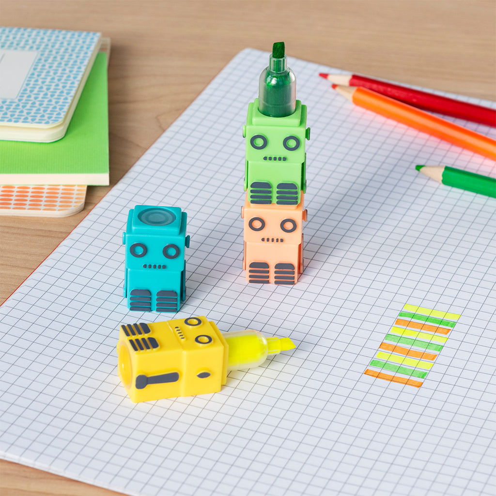 Rex London - Stapelbare Markeerstiften Set Robot