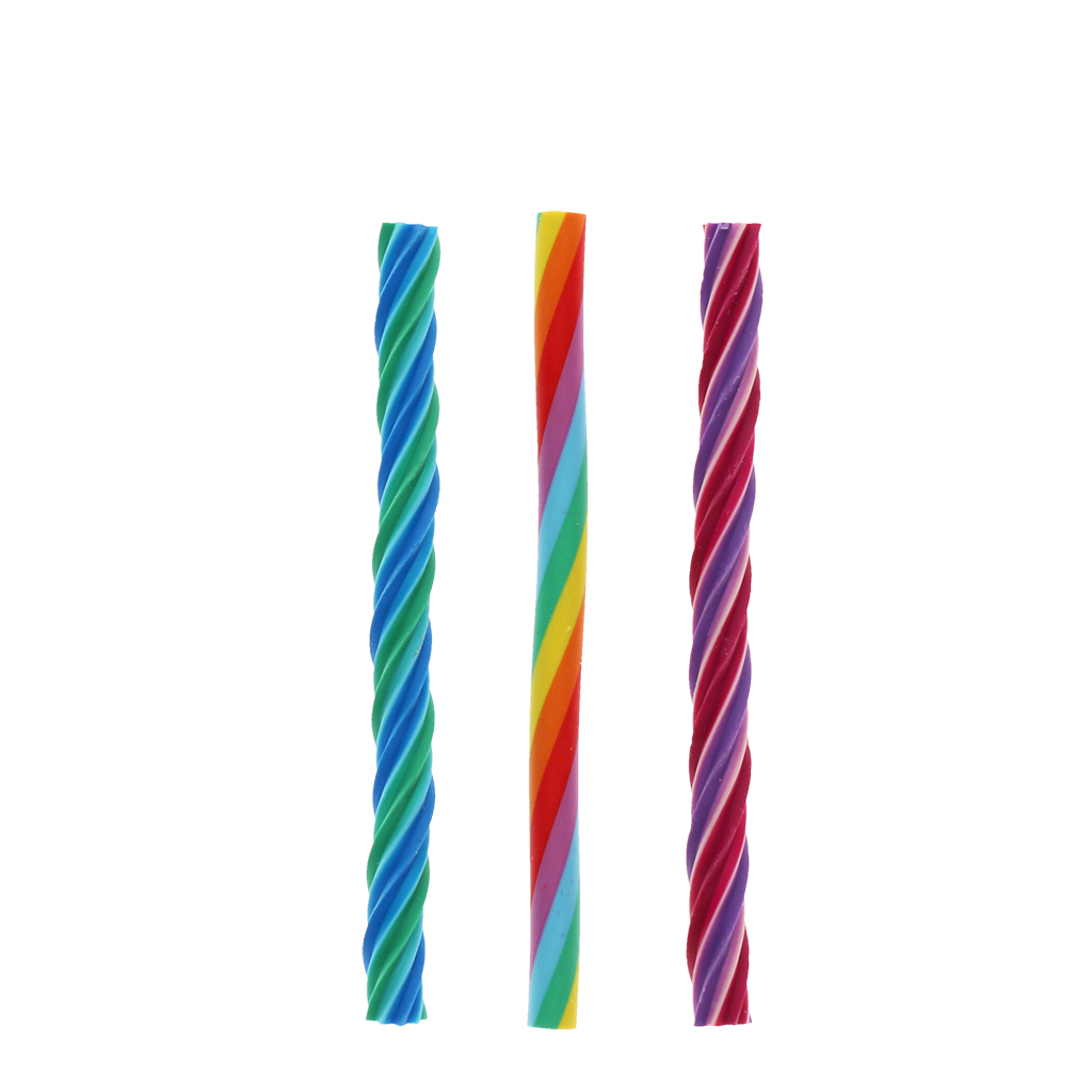 Rex London - Gedraaide regenbooggummen (set van 3)