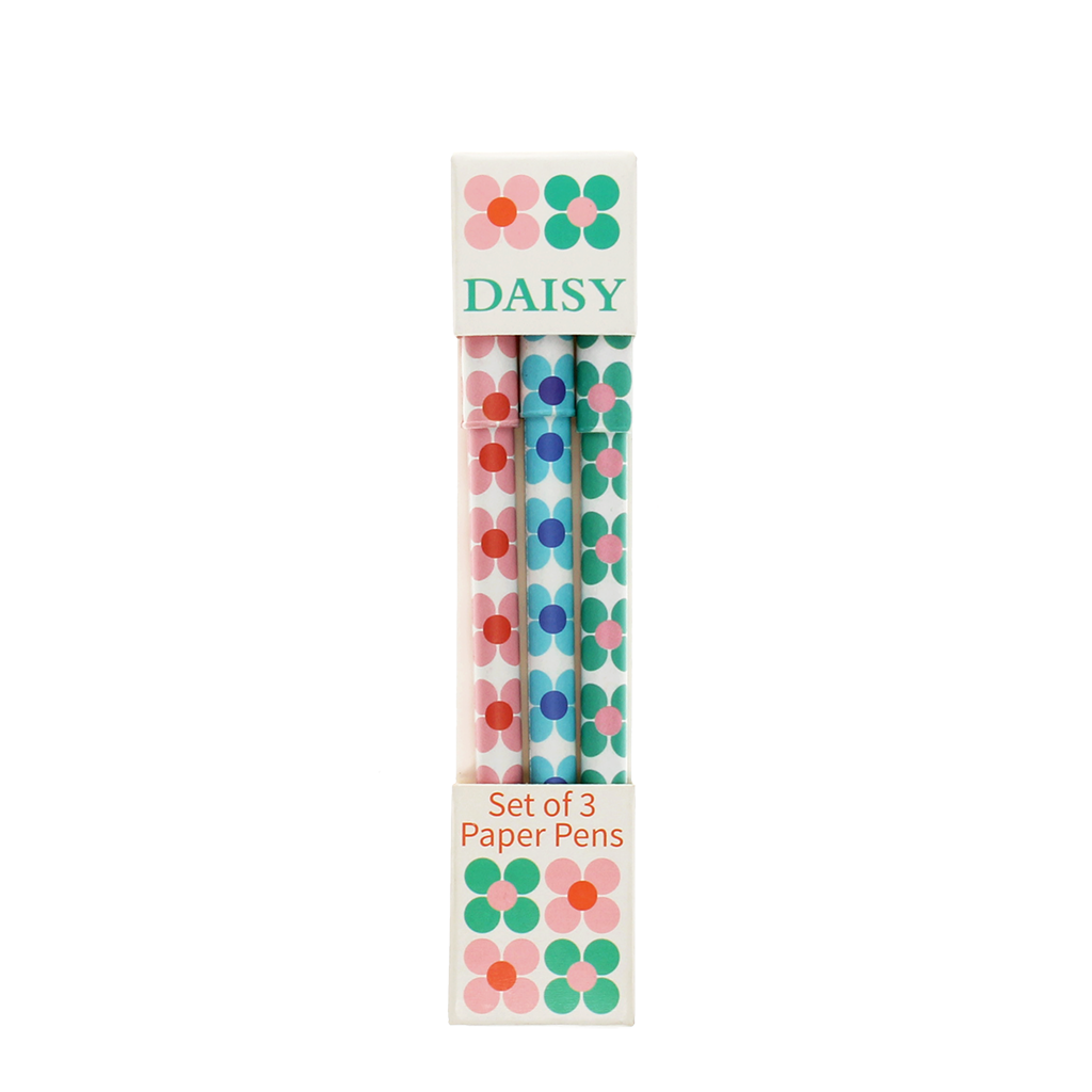 Rex London - Balpennen van papier (set van 3) - Daisy