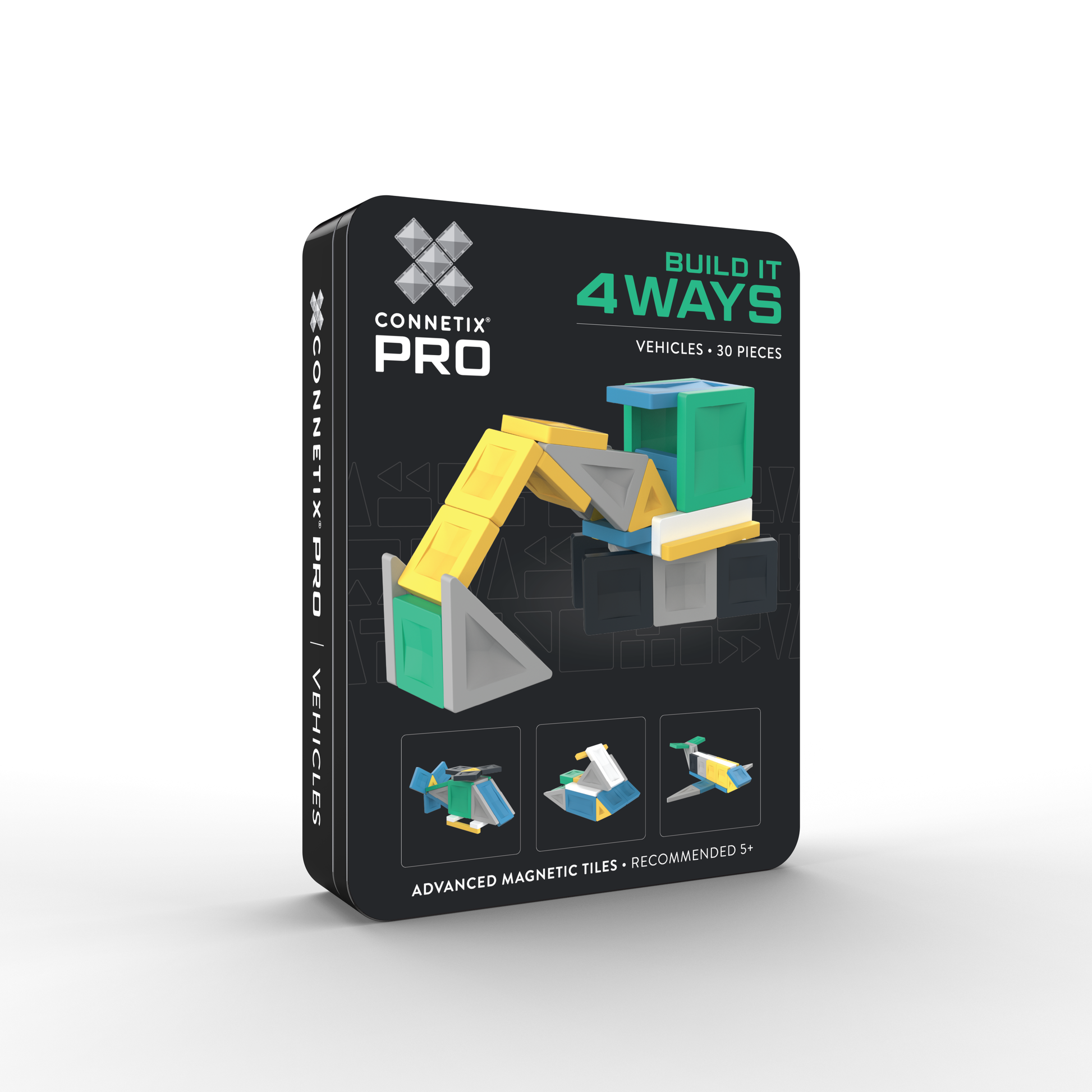 Connetix - PRO Bouw Het Op 4 Manieren Voertuigen set 30 stuks