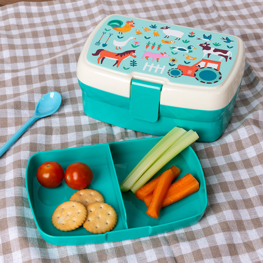 Rex London - Lunchbox met Bakje Boerderijdieren