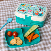 Rex London - Lunchbox met Bakje Boerderijdieren