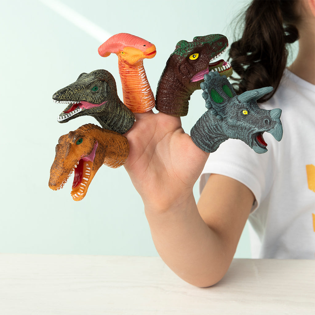 Rex London - Vingerpopjes Dinosaurussen (set van 5)