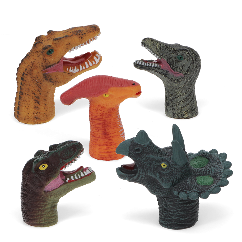 Rex London - Vingerpopjes Dinosaurussen (set van 5)