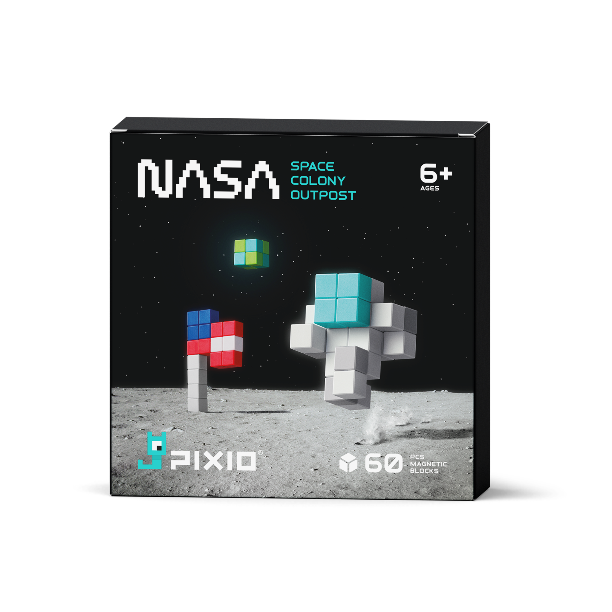 Pixio - Story NASA Space Colony Outpost - 60 magneetblokjes