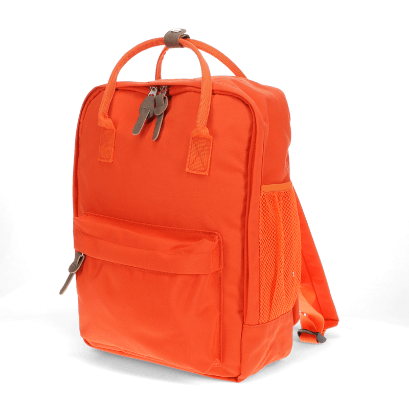 Rex London compacte rugzak oranje zijkant