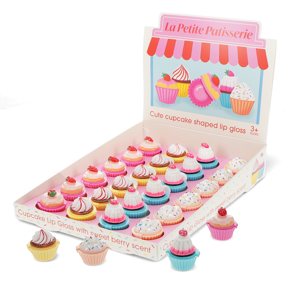 Rex London - Mini Lipgloss met Bessenparfum Cupcake