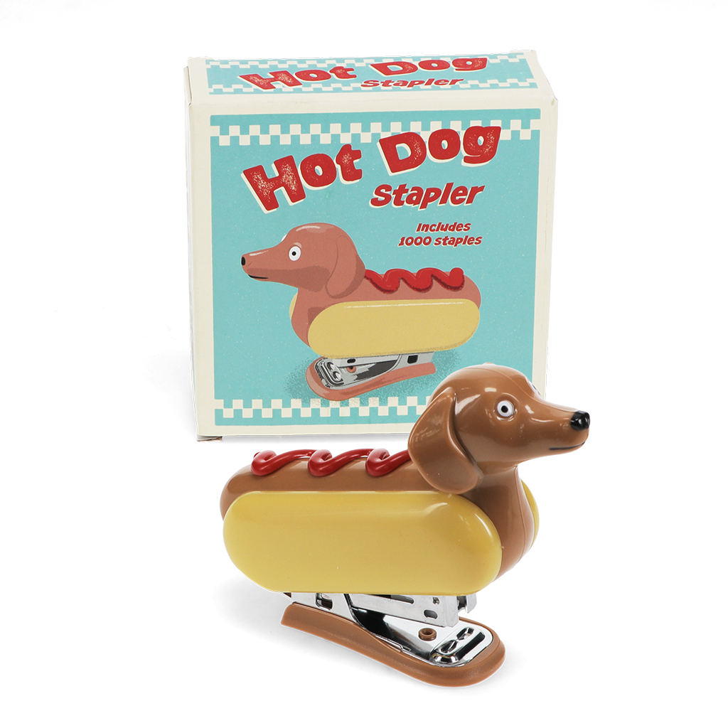 Rex London - Mini nietmachine met 1000 nietjes - Hotdog
