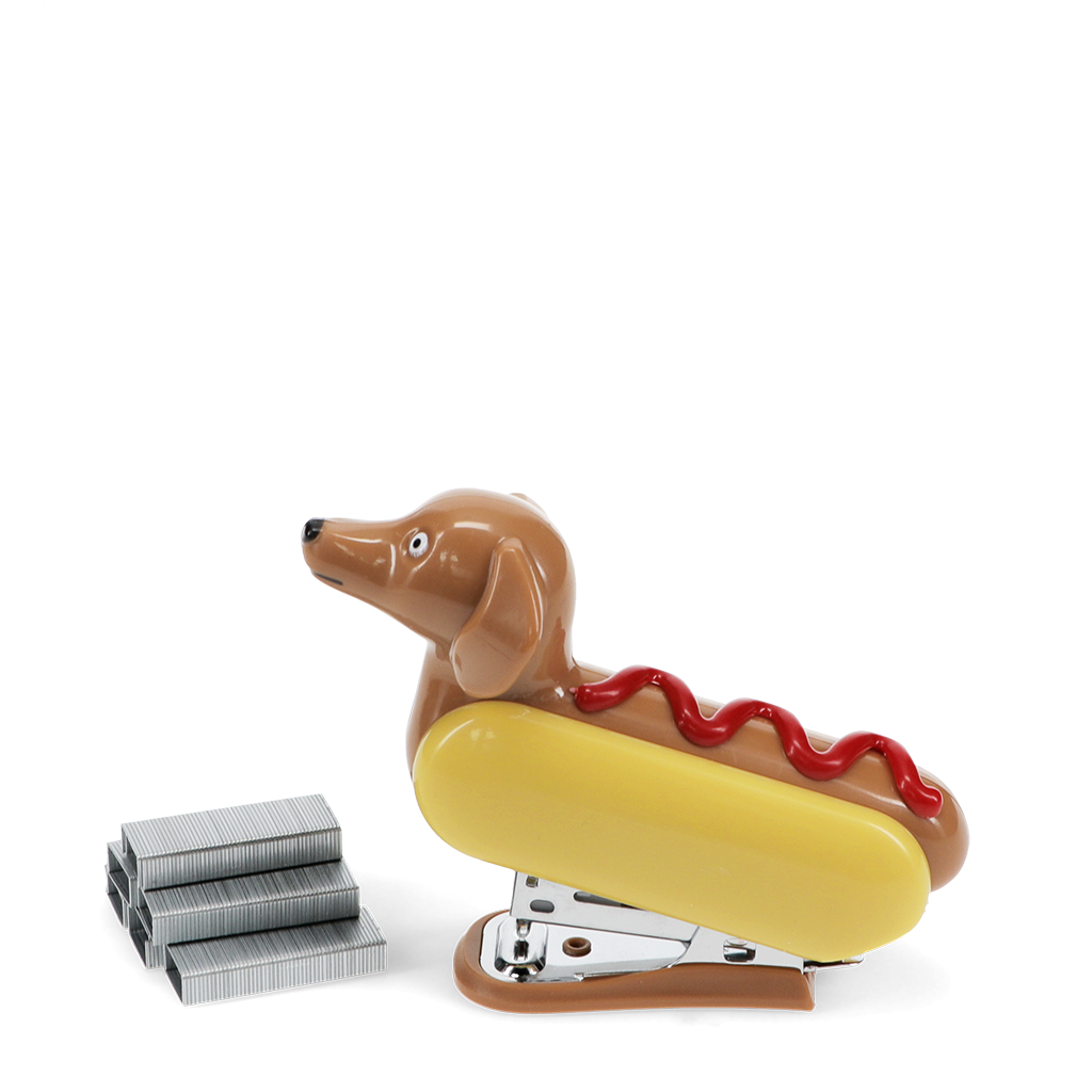 Rex London - Mini nietmachine met 1000 nietjes - Hotdog