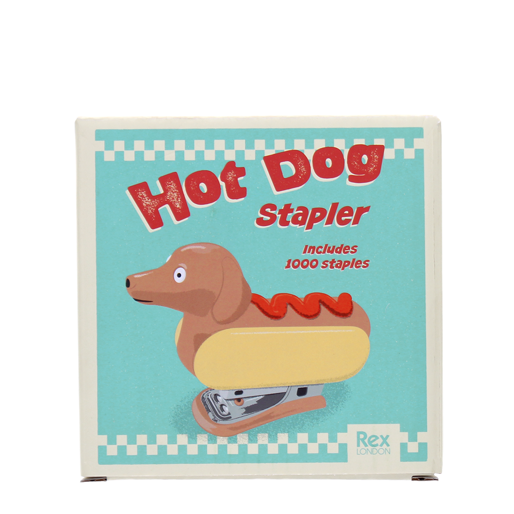 Rex London - Mini nietmachine met 1000 nietjes - Hotdog