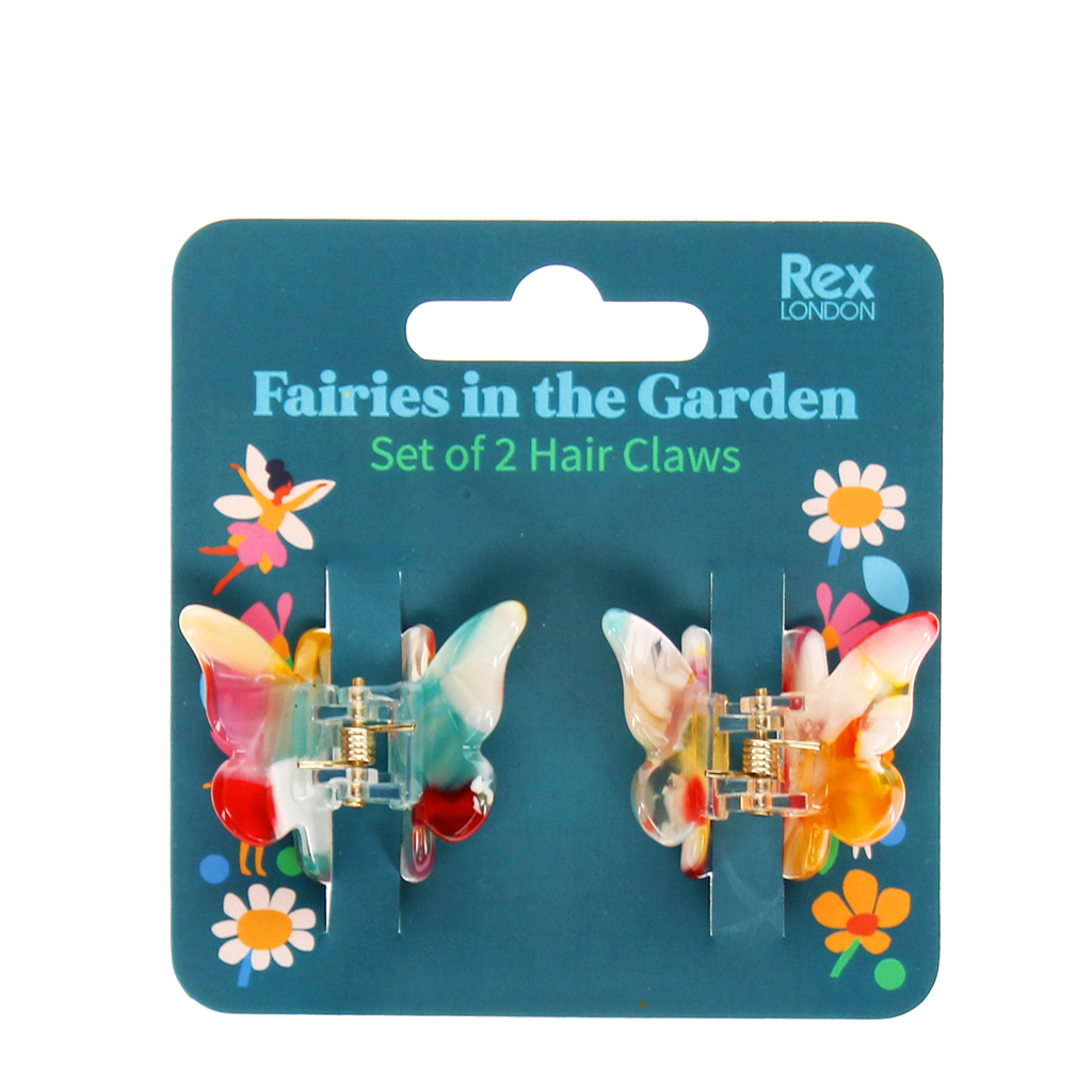 Rex London - Mini vlinderknipjes Fairies in the Garden (set van 2)