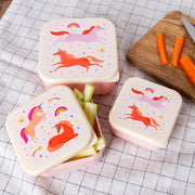 Rex London - Snackdoosjes set Eenhoorn (3 stuks)