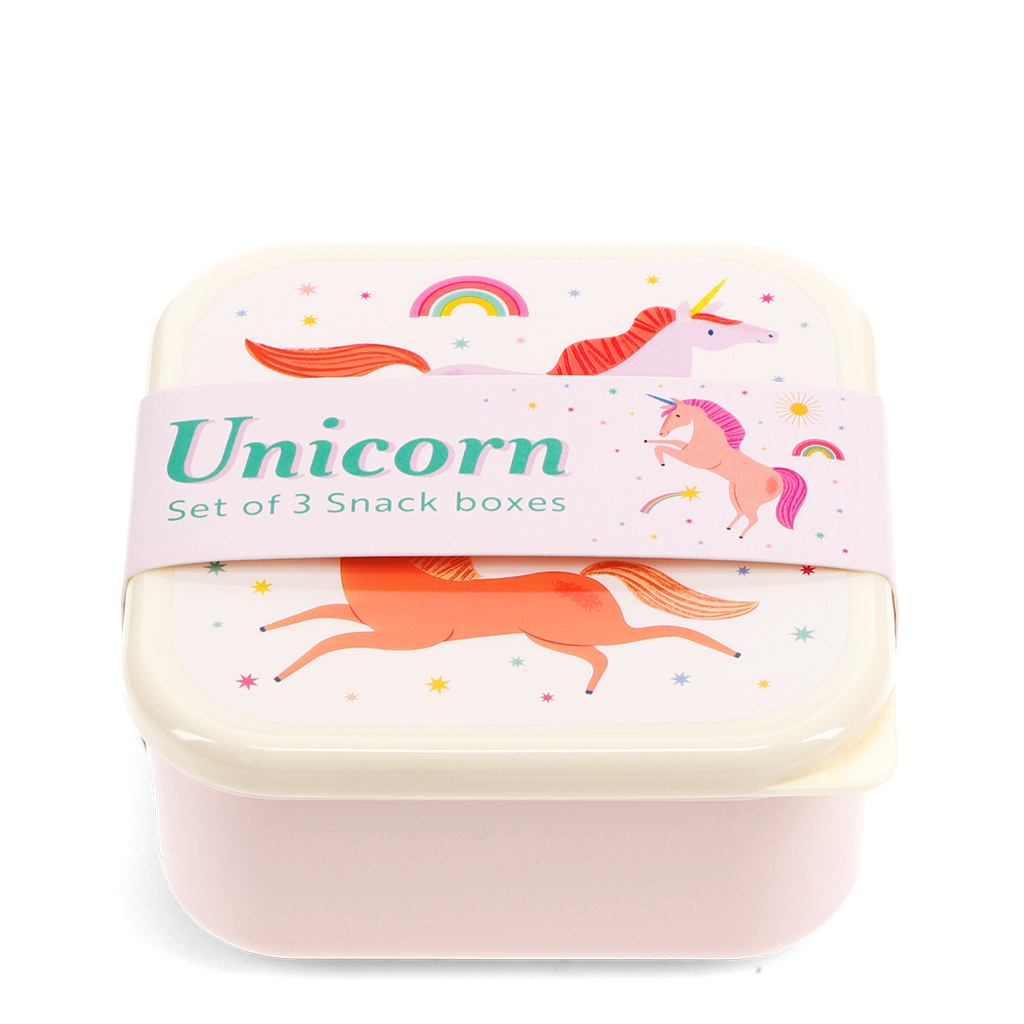 Rex London - Snackdoosjes set Eenhoorn (3 stuks)