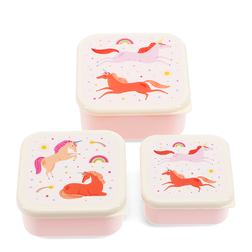 Rex London - Snackdoosjes set Eenhoorn (3 stuks)
